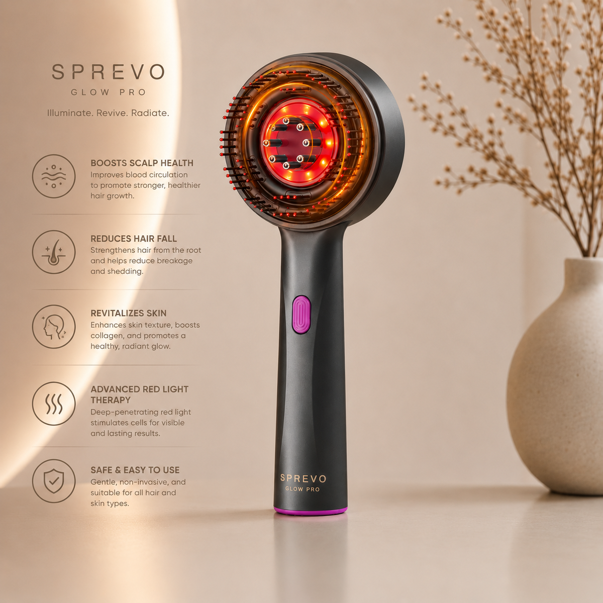 Sprevo 3-in-1  Hair Growth massager