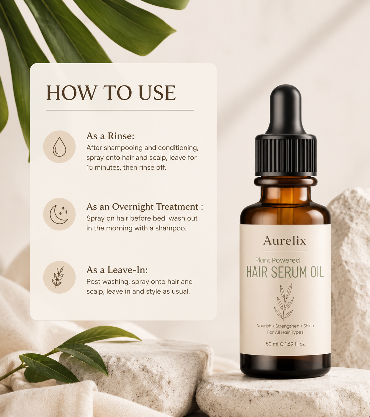 Aurlix™ Plant-powered Hair Oil Serum